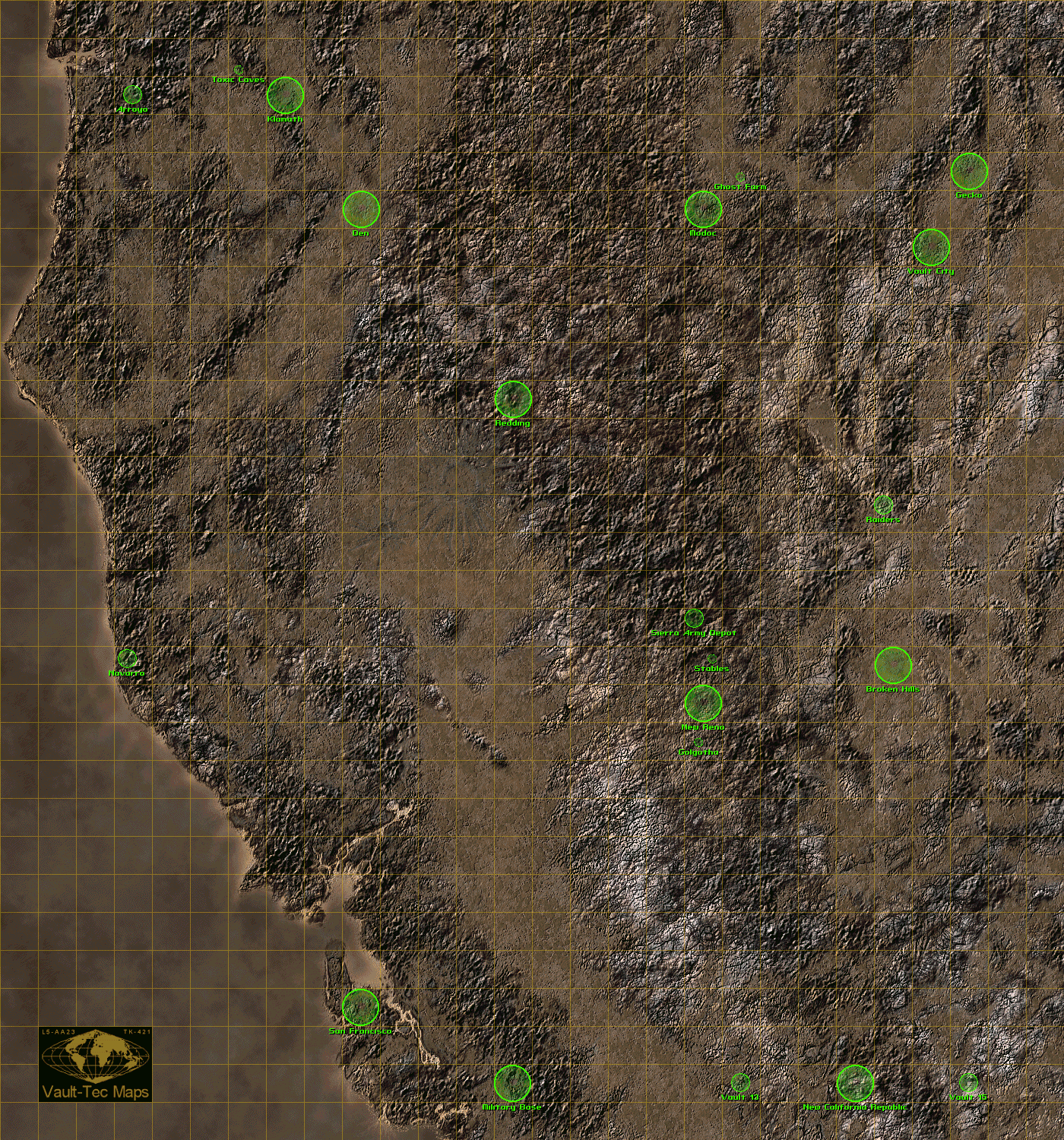 Fallout: New Vegas map - Independent Fallout Wiki