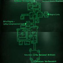 Fo3 National Archives SW East map.png