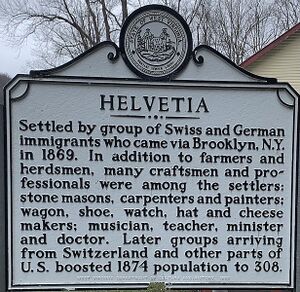 Helvetia West Virginia Historical Marker Sign.jpg