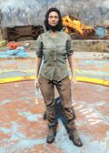 FO4 Green shirt and combat boots female.jpg