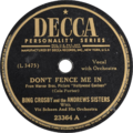 Bing Crosby and the Andrews Sister with Vic Schoen and His Orchestra - Don't Fence Me In.png