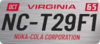 Virginia NC Corp License plate.png